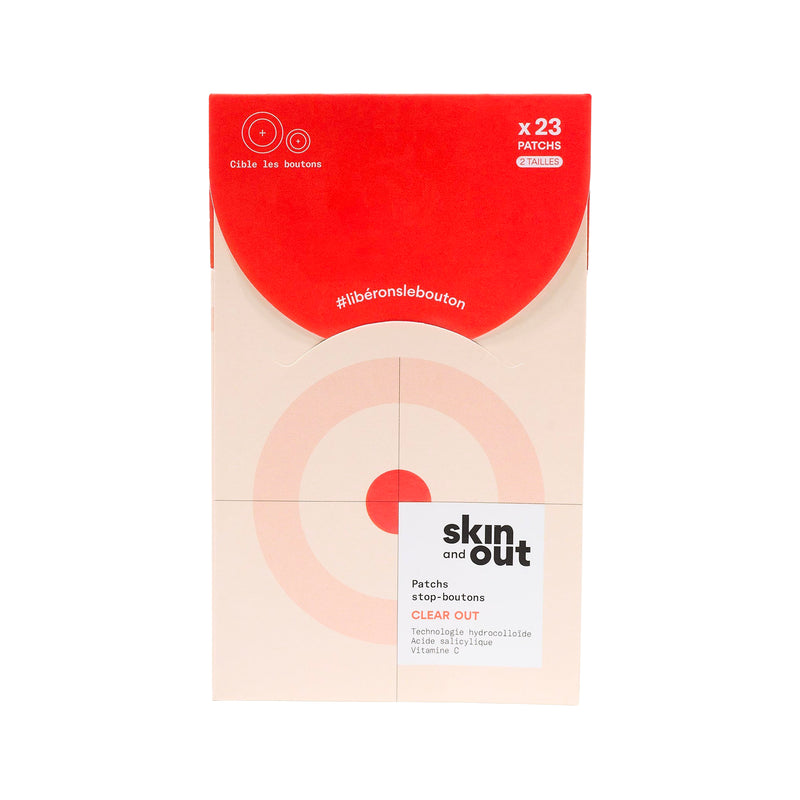 CLEAR OUT – Patchs boutons hydrocolloïdes CLEAR OUT – Patchs boutons hydrocolloïdes - Skin and Out