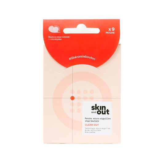Skin and Out CLEAR OUT – Patchs boutons sous-cutanés micro-aiguilles