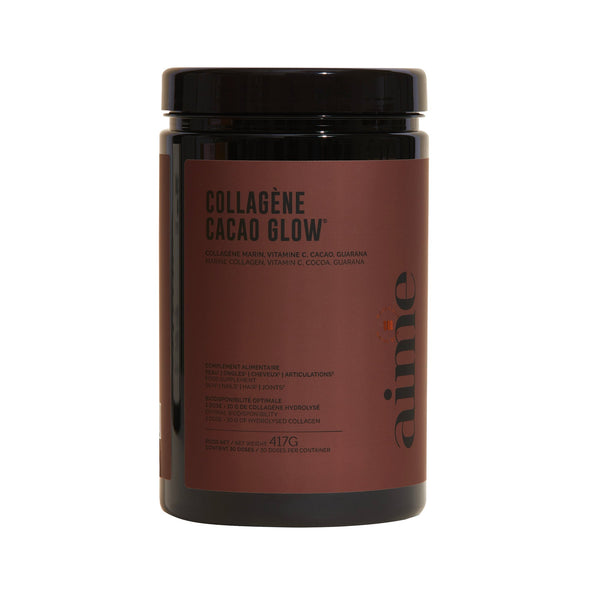 Cacao Glow – Poudre collagène chocolat Cacao Glow – Poudre collagène chocolat - Aime