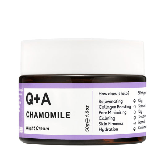 Q+A Chamomile soothing night cream – Chamomile night cream