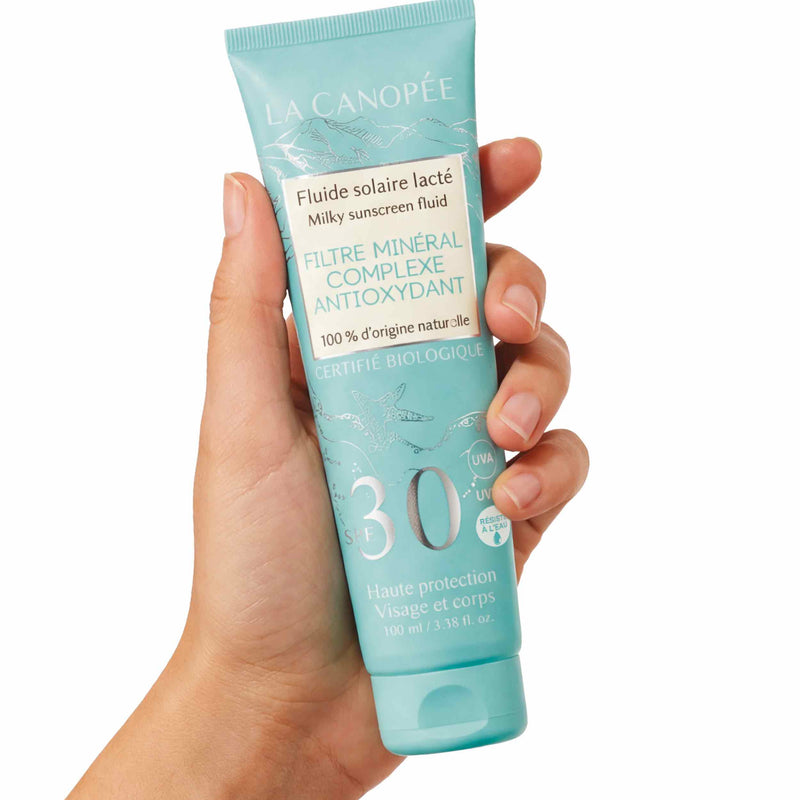 Fluide Solaire Lacté SPF30 – Visage & Corps