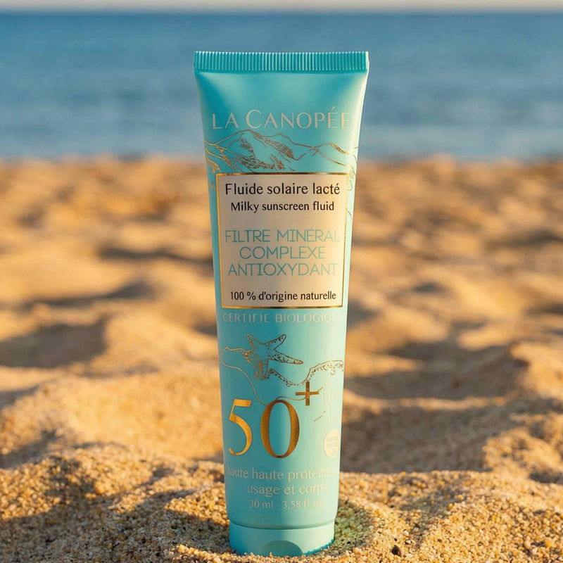 Fluide Solaire Lacté SPF50+ – Visage & Corps