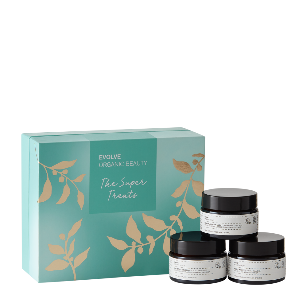 Indisponible - Coffret masques visage The Super Treats Indisponible - Coffret masques visage The Super Treats - Evolve Beauty