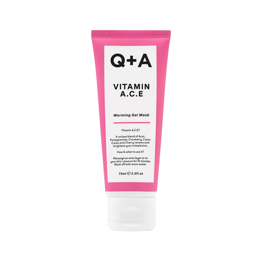 Q+A Erhitzende Gesichtsmaske – Vitamin ACE wärmende Gelmaske