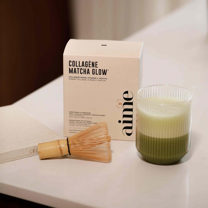 Matcha Glow – Poudre collagène thé
