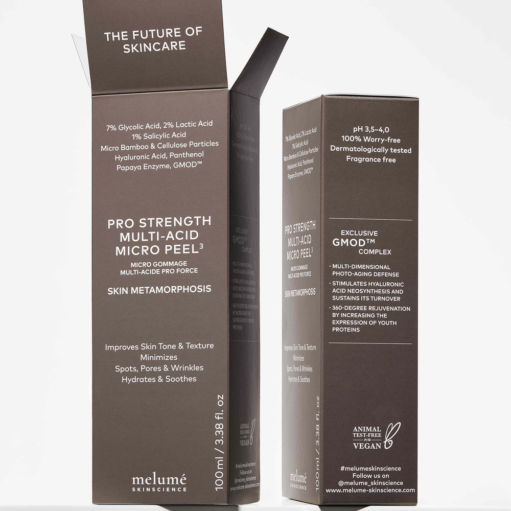 Melume Pro Strength Multi-Acid Micro Peel³ – Gommage effet peeling