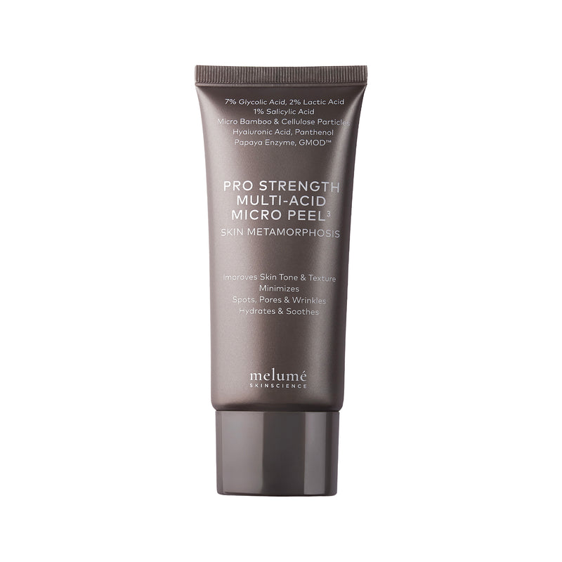Melume Pro Strength Multi-Acid Micro Peel³ – Gommage effet peeling Offert : Mini Pro Strength Mult-Acid Micro Peel (20ml) - Melumé
