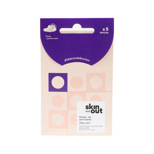 Skin and Out PEEL OUT – Patchs nez points noirs hydrocolloïdes