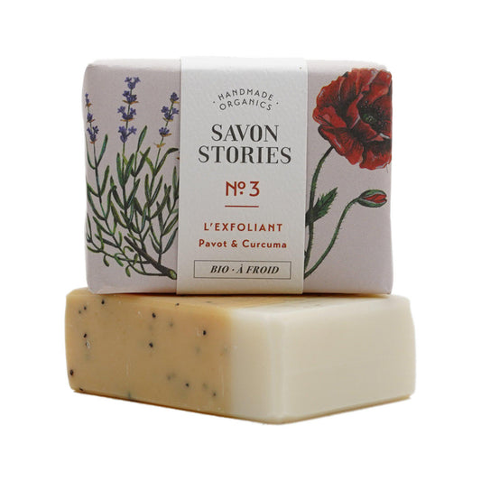Savon Stories Soap N°3 The Poppy Turmeric Exfoliant