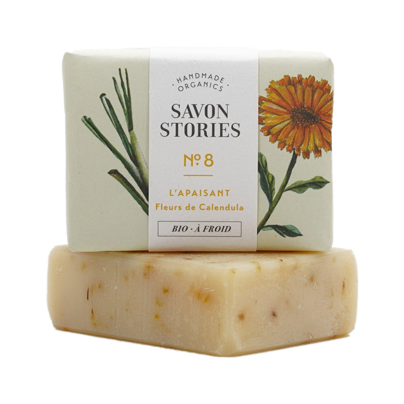 Savon N°8 L’Apaisant Fleurs de Calendula Soap N°8 Soothing Calendula Flowers - Savon Stories