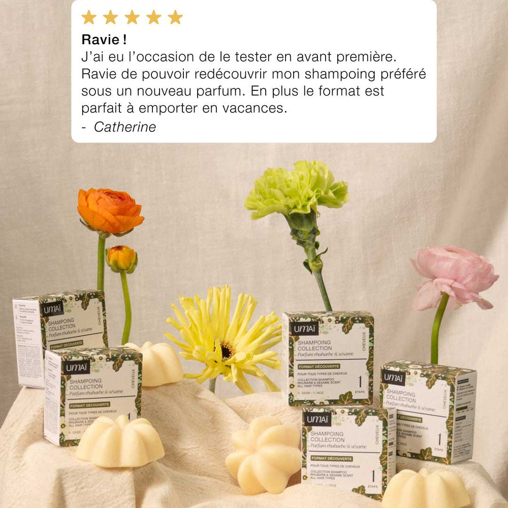 Shampoing collection – Parfum Rhubarbe & Sésame