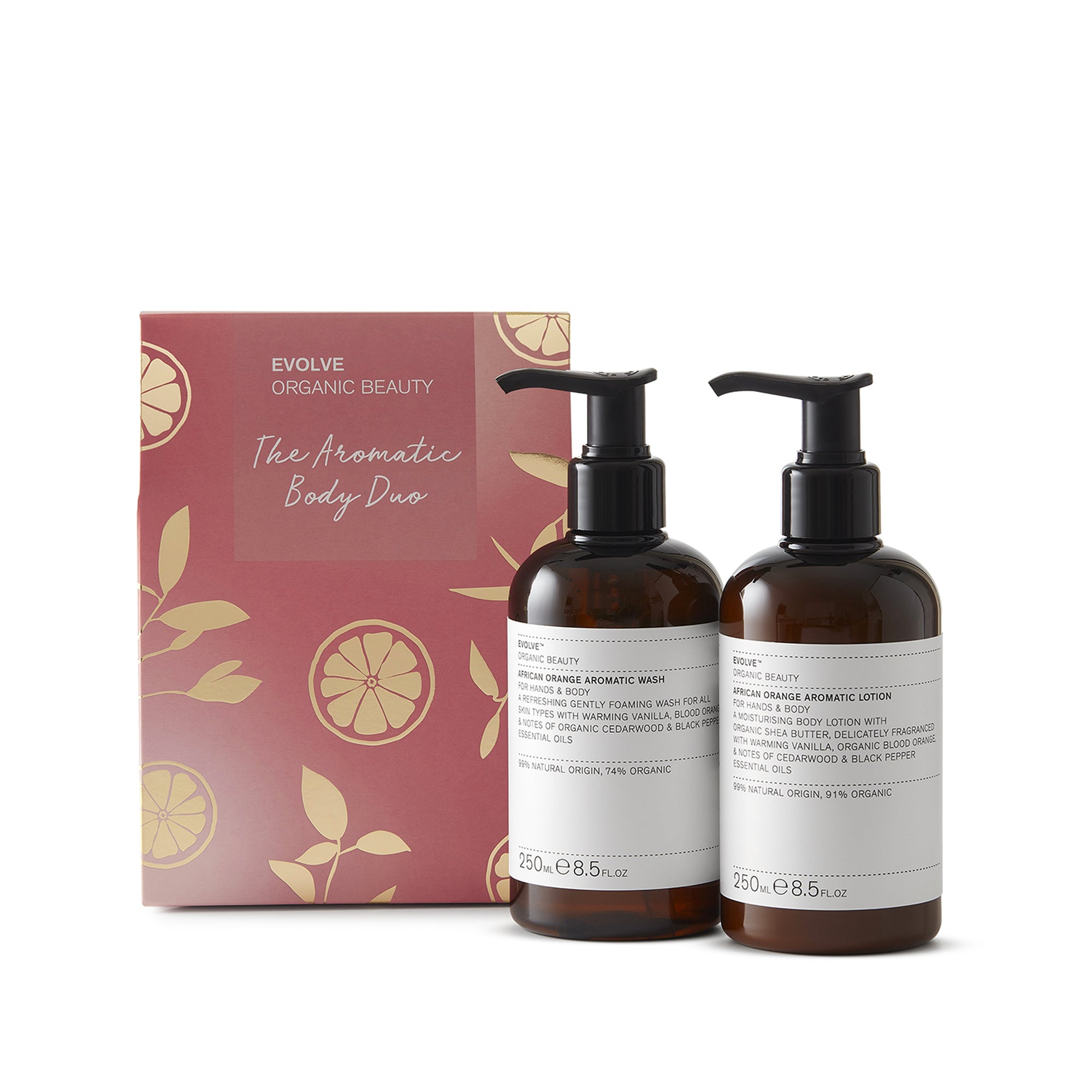 The Aromatic Body Duo – Gel douche + Lotion à l’Orange d’Afrique The Aromatic Body Duo – Gel douche + Lotion à l’Orange d’Afrique - Evolve Beauty