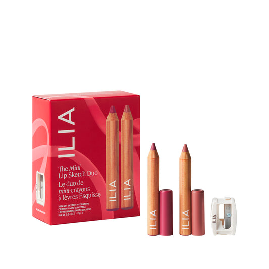 Ilia Beauty The Mini Lip Sketch Duo – Duo de mini-crayons à lèvres
