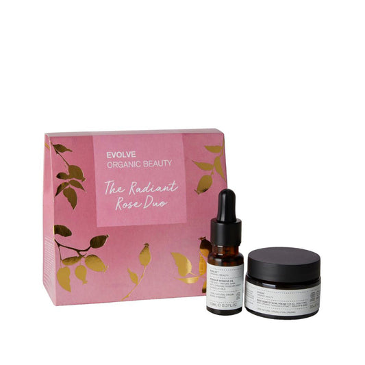Evolve Beauty The Radiant Rose Duo – Rosehip Oil + Scrub