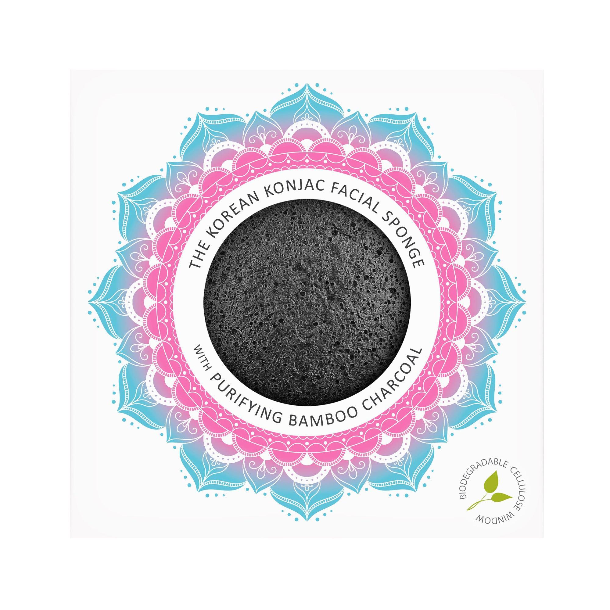 Éponge Konjac Charbon de Bambou Bamboo Charcoal Konjac Sponge - Konjac Sponge Co