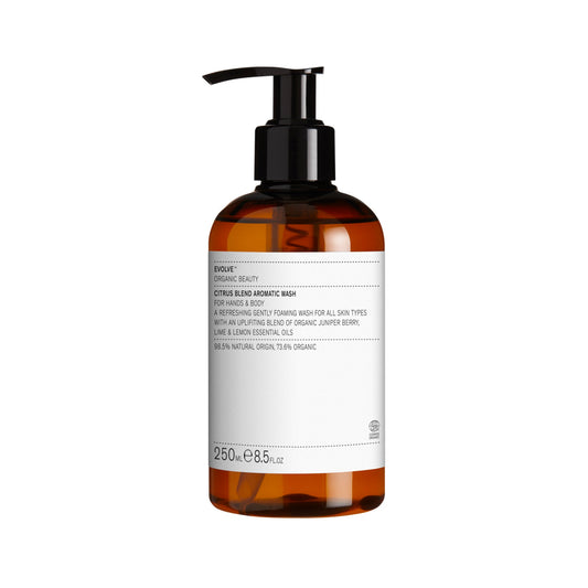 Evolve Beauty Organic citrus shower gel Citrus Blend Aromatic Wash
