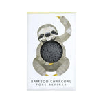 Indisponible - Éponge Konjac Rainforest Sloth Bambou & Charbon Unavailable - Konjac Rainforest Sloth Bamboo &amp; Charcoal Sponge - Konjac Sponge Co