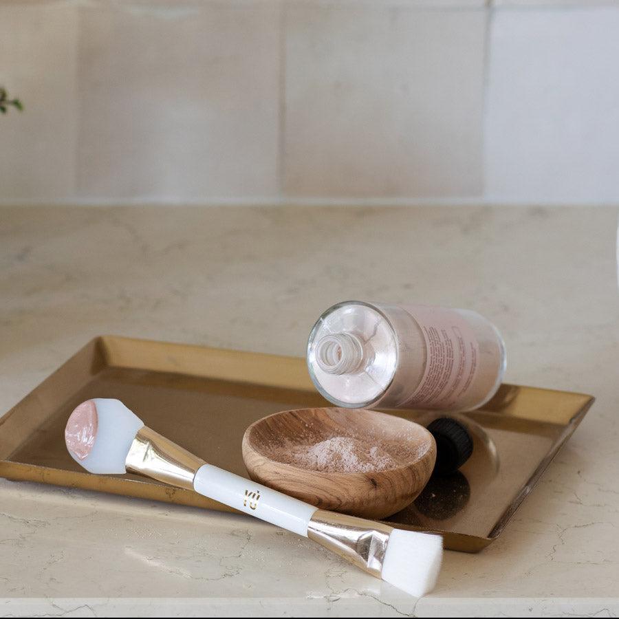 Indisponible -Pinceau applicateur de masque double embout