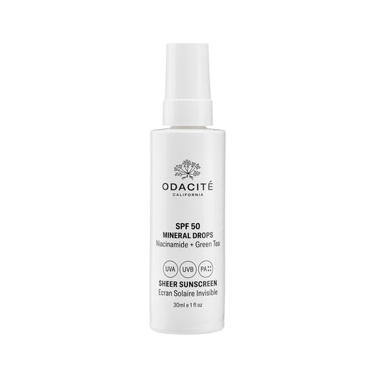 Odacité SPF 50 Mineral Drops Écran Solaire Invisible