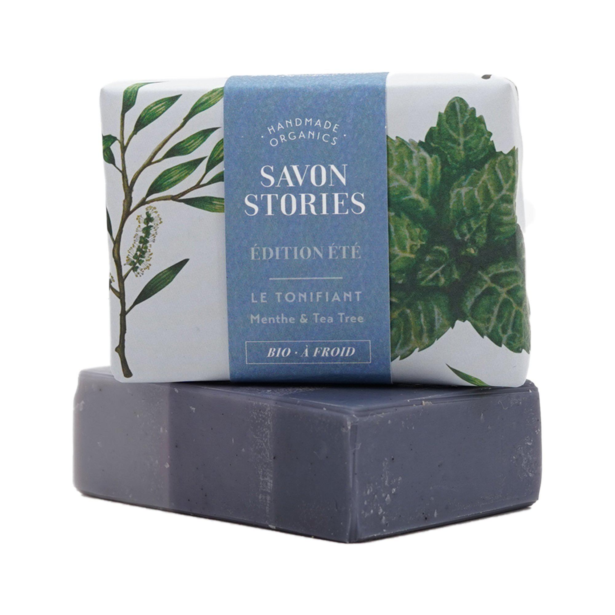 Savon d’Été Le Tonifiant Menthe Tea Tree Summer Soap Le Tonifiant Mint Tea Tree - Savon Stories