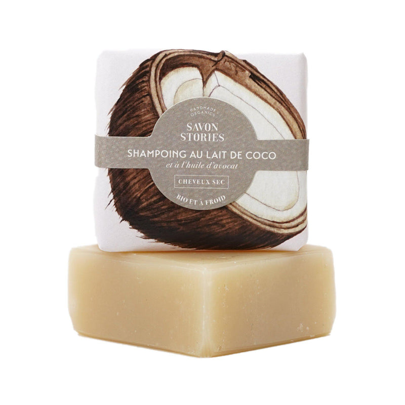 Shampoing Lait de Coco Cheveux Secs Coconut Milk Shampoo for Dry Hair - Savon Stories